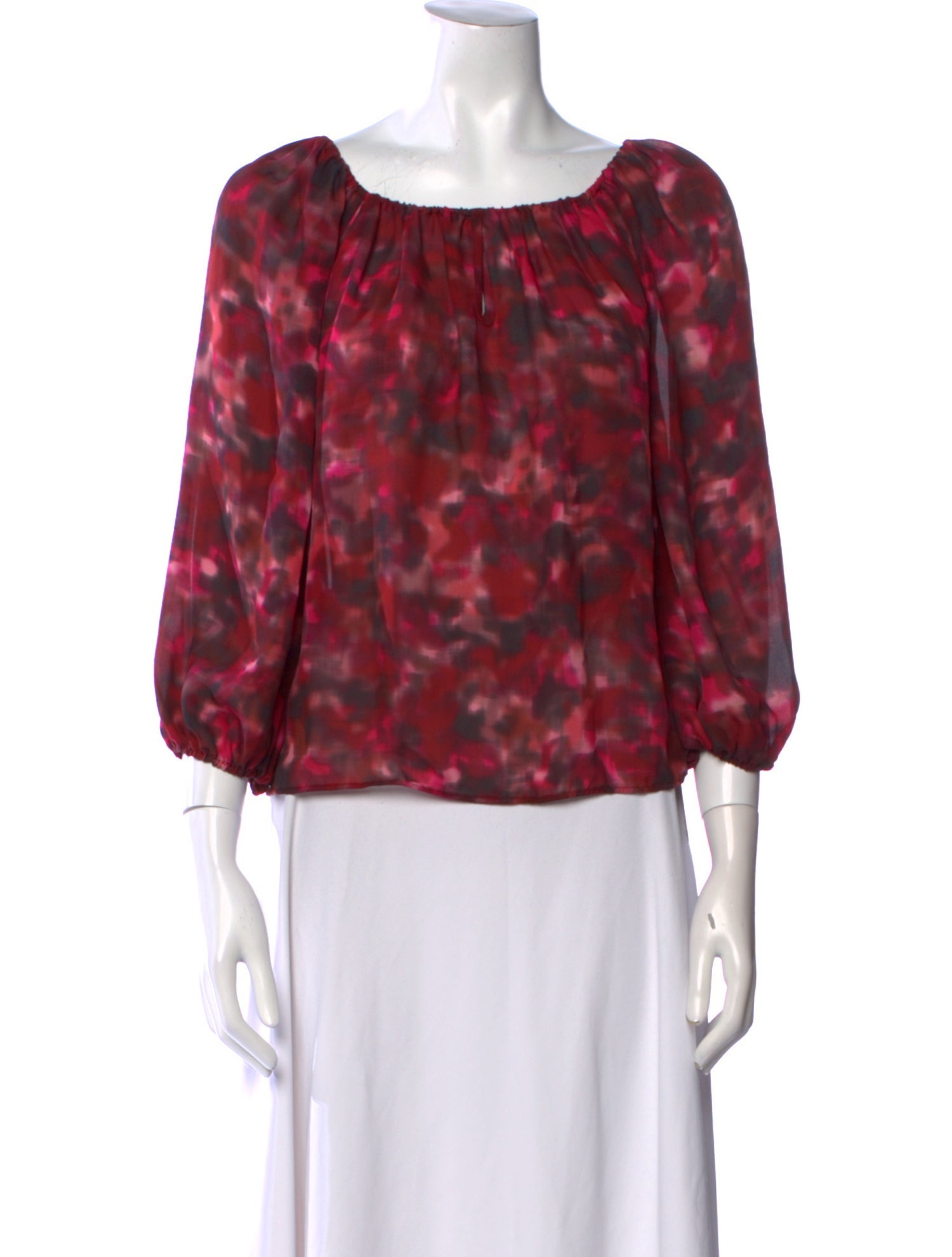 Alice + Olivia Silk Printed Blouse
