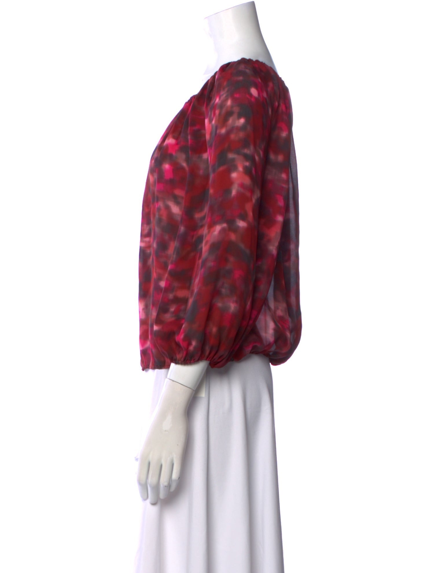 Alice + Olivia Silk Printed Blouse