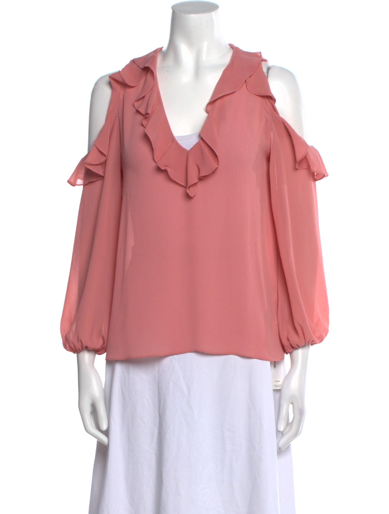 Alice + Olivia V-Neck Three-Quarter Sleeve Blouse