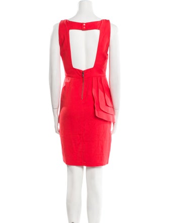 Alice + Olivia Bateau Neckline Mini Dress