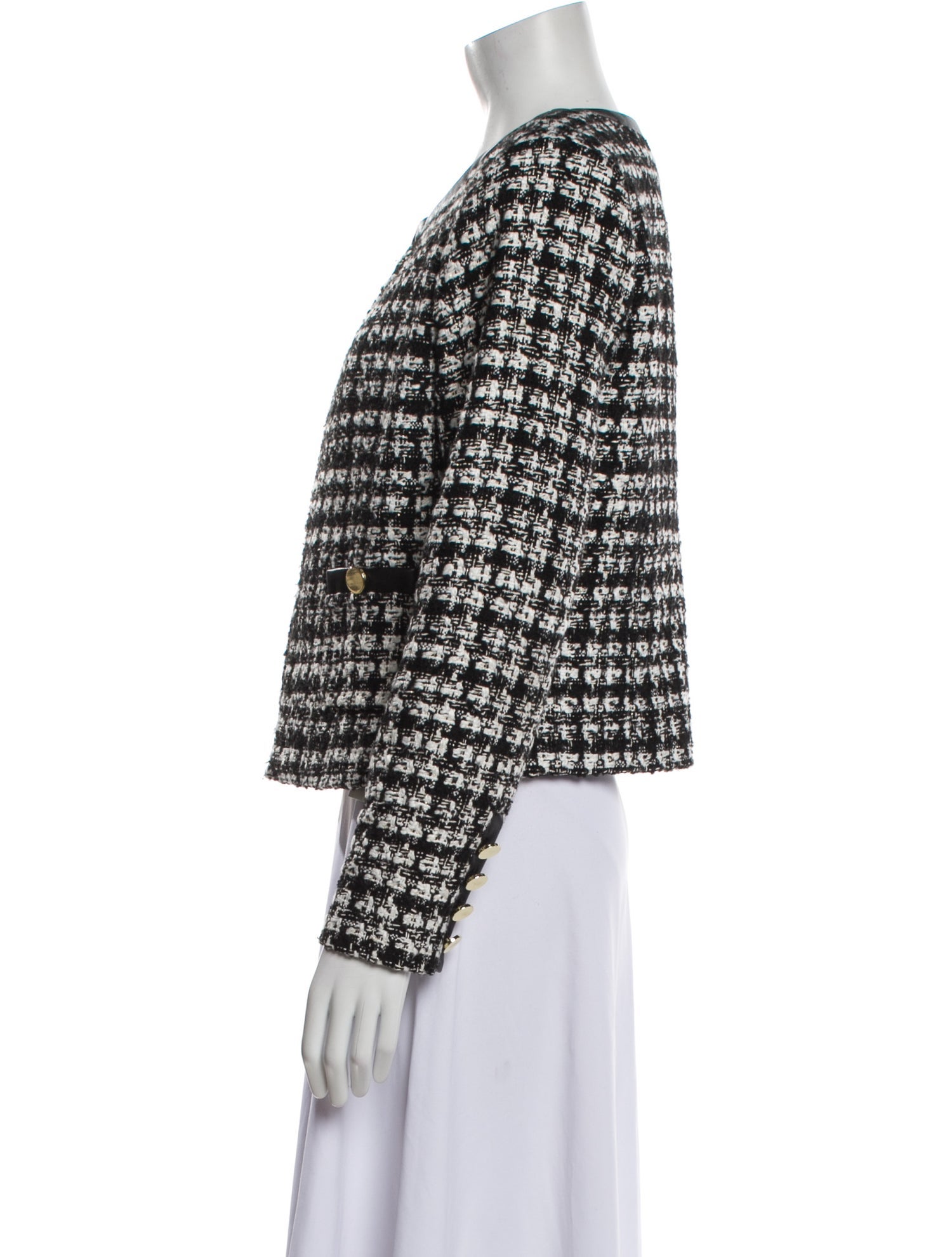 Alice + Olivia Tweed Pattern Evening Jacket