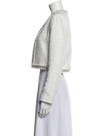 Alice + Olivia Tweed Pattern Evening Jacket