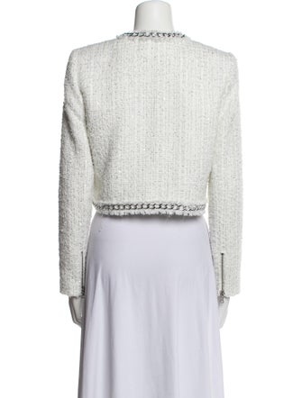 Alice + Olivia Tweed Pattern Evening Jacket