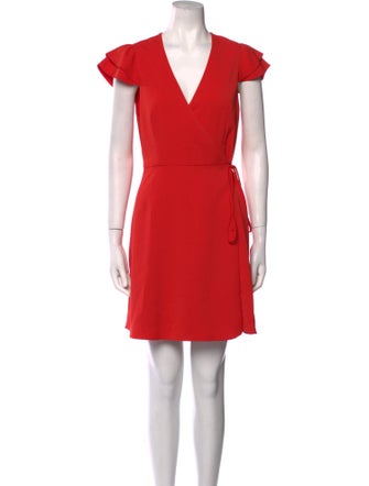 Alice + Olivia V-Neck Mini Dress