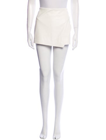 Alice + Olivia Skirts Leather Trim Embellishment Mini Skirt M