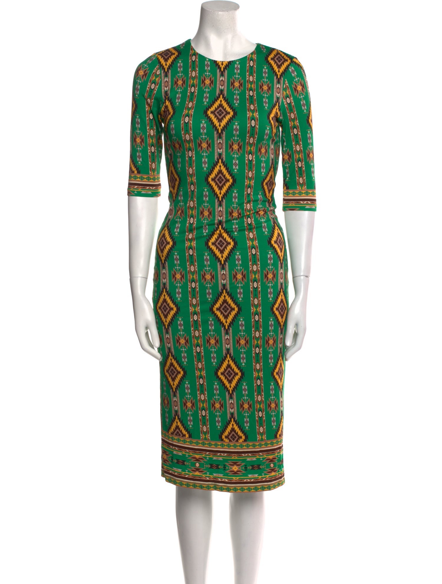 Alice + Olivia Printed Midi Length Dress