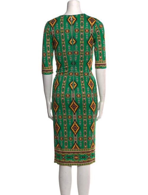 Alice + Olivia Printed Midi Length Dress