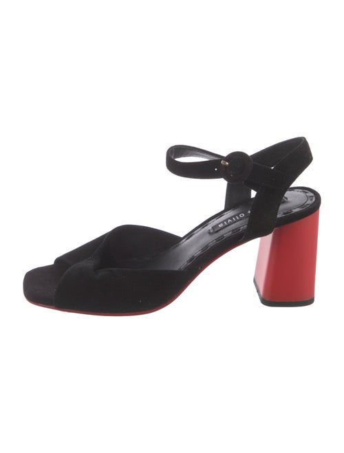 Alice + Olivia Suede Slingback Sandals