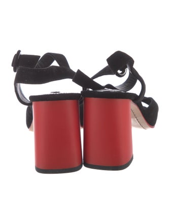 Alice + Olivia Suede Slingback Sandals