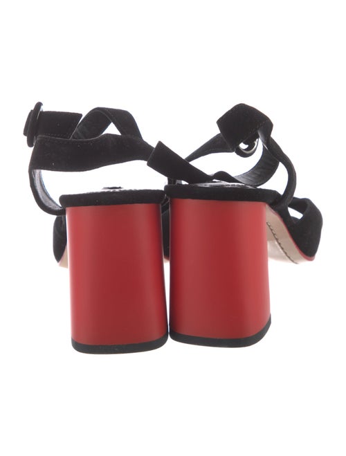 Alice + Olivia Suede Slingback Sandals