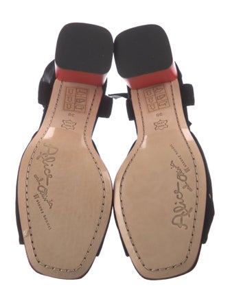 Alice + Olivia Suede Slingback Sandals