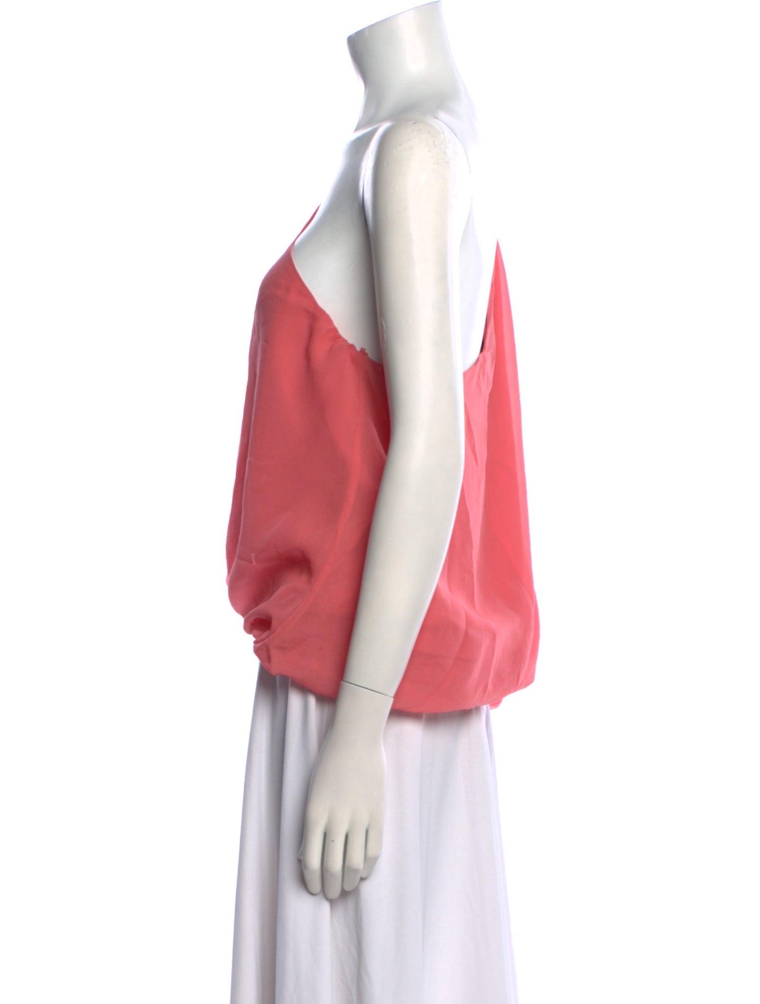 Alice + Olivia Silk One-Shoulder Blouse