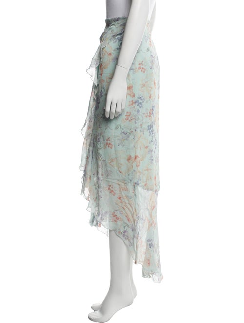 Alice + Olivia Floral Print Midi Length Skirt