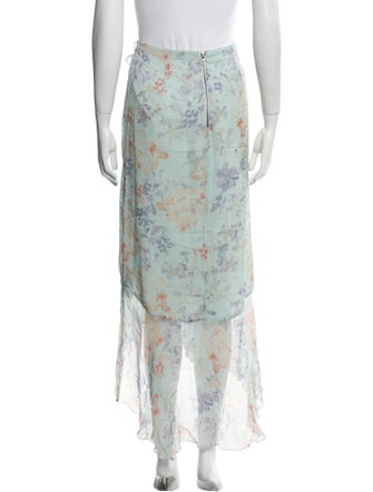 Alice + Olivia Floral Print Midi Length Skirt