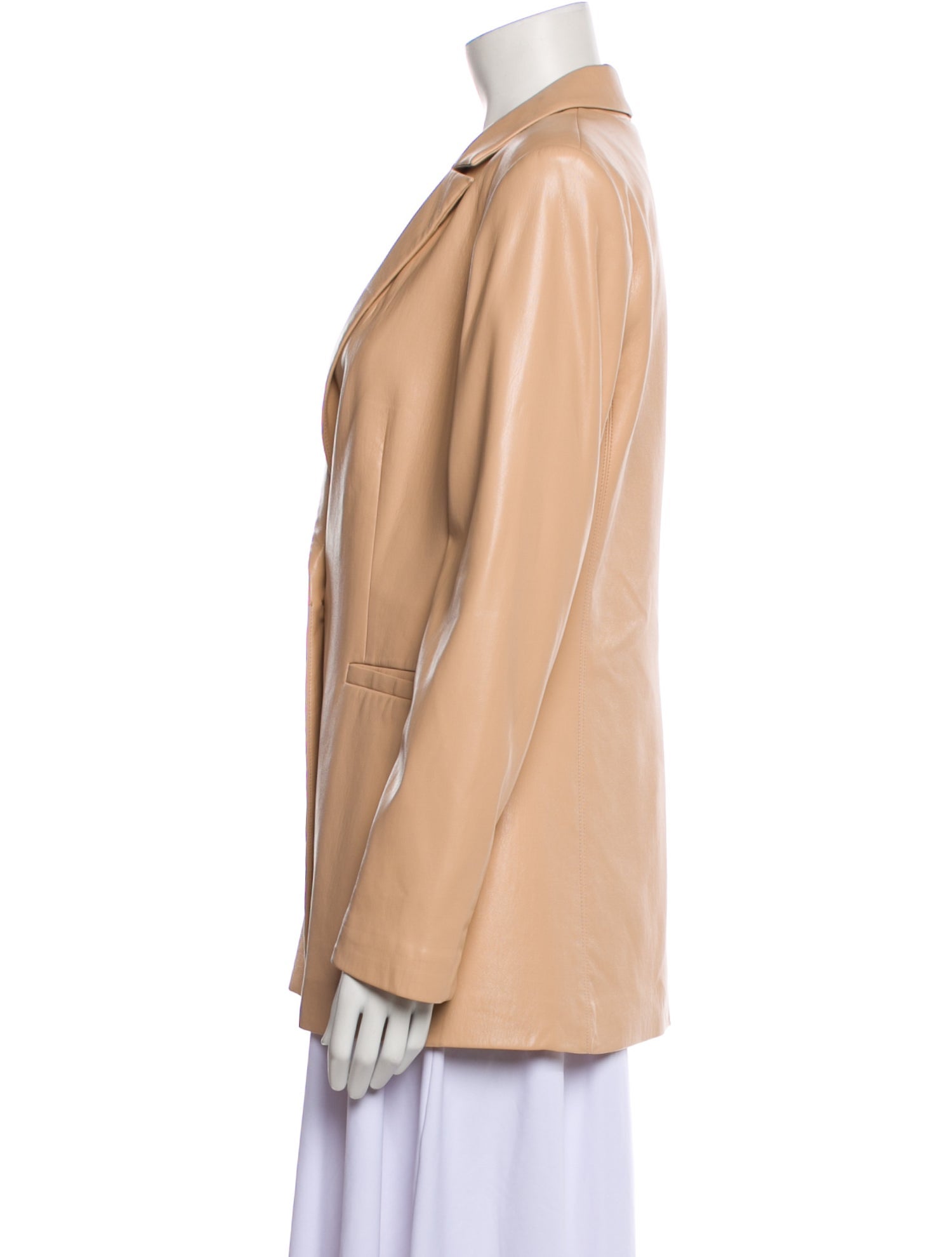 Alice + Olivia Faux Leather Blazer