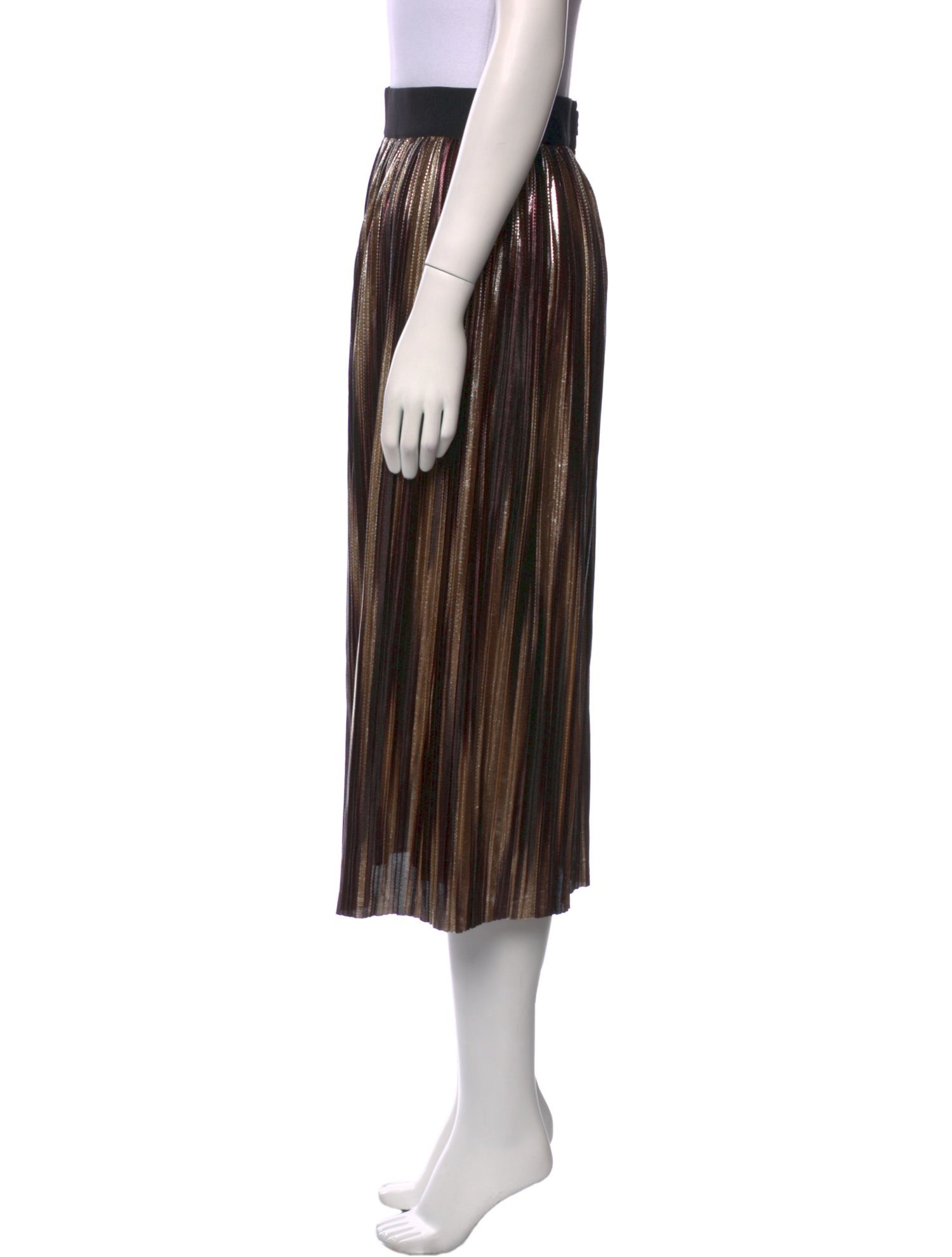 Alice + Olivia Glitter Accents Midi Length Skirt