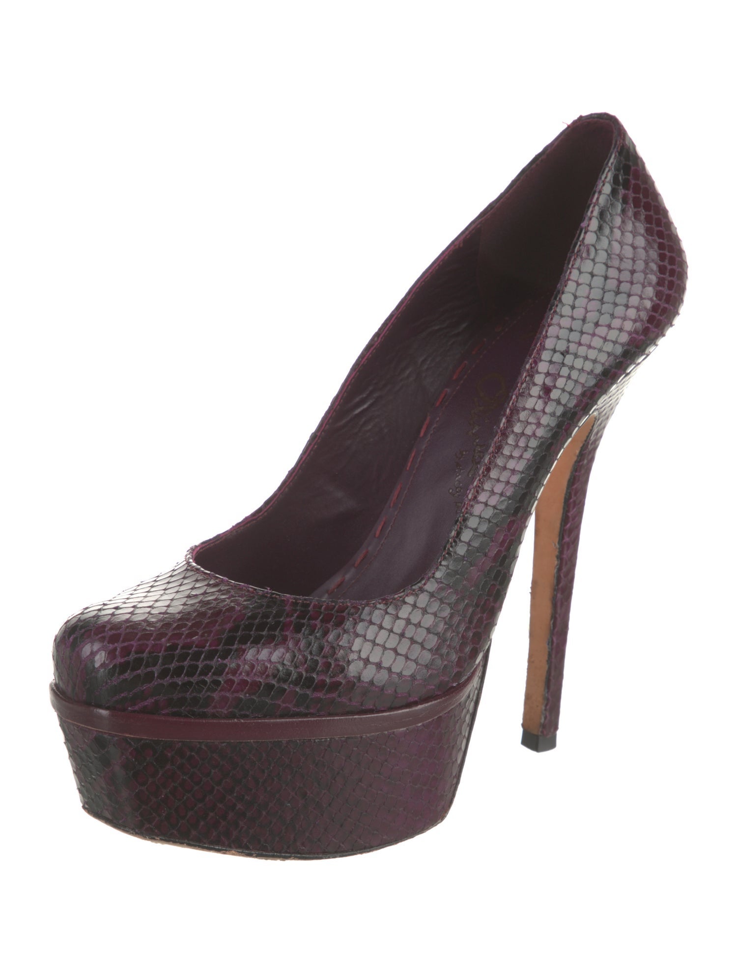 Alice + Olivia Leather Animal Print Pumps