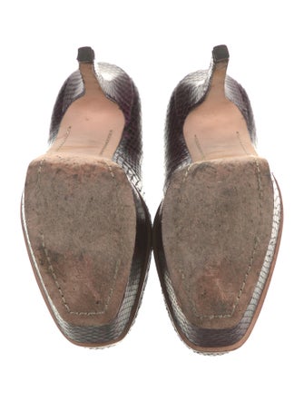 Alice + Olivia Leather Animal Print Pumps