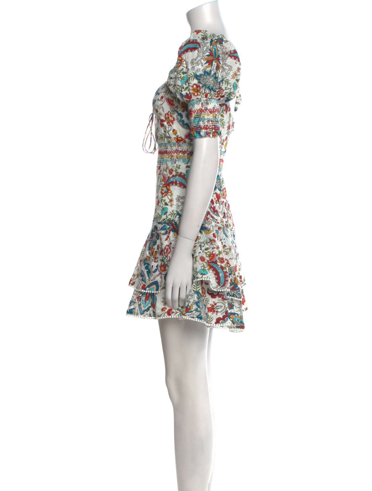 Alice + Olivia Floral Print Mini Dress w/ Tags