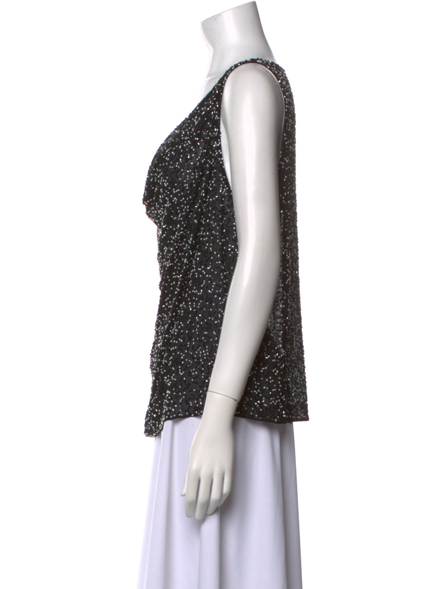 Alice + Olivia Silk Patterned Top