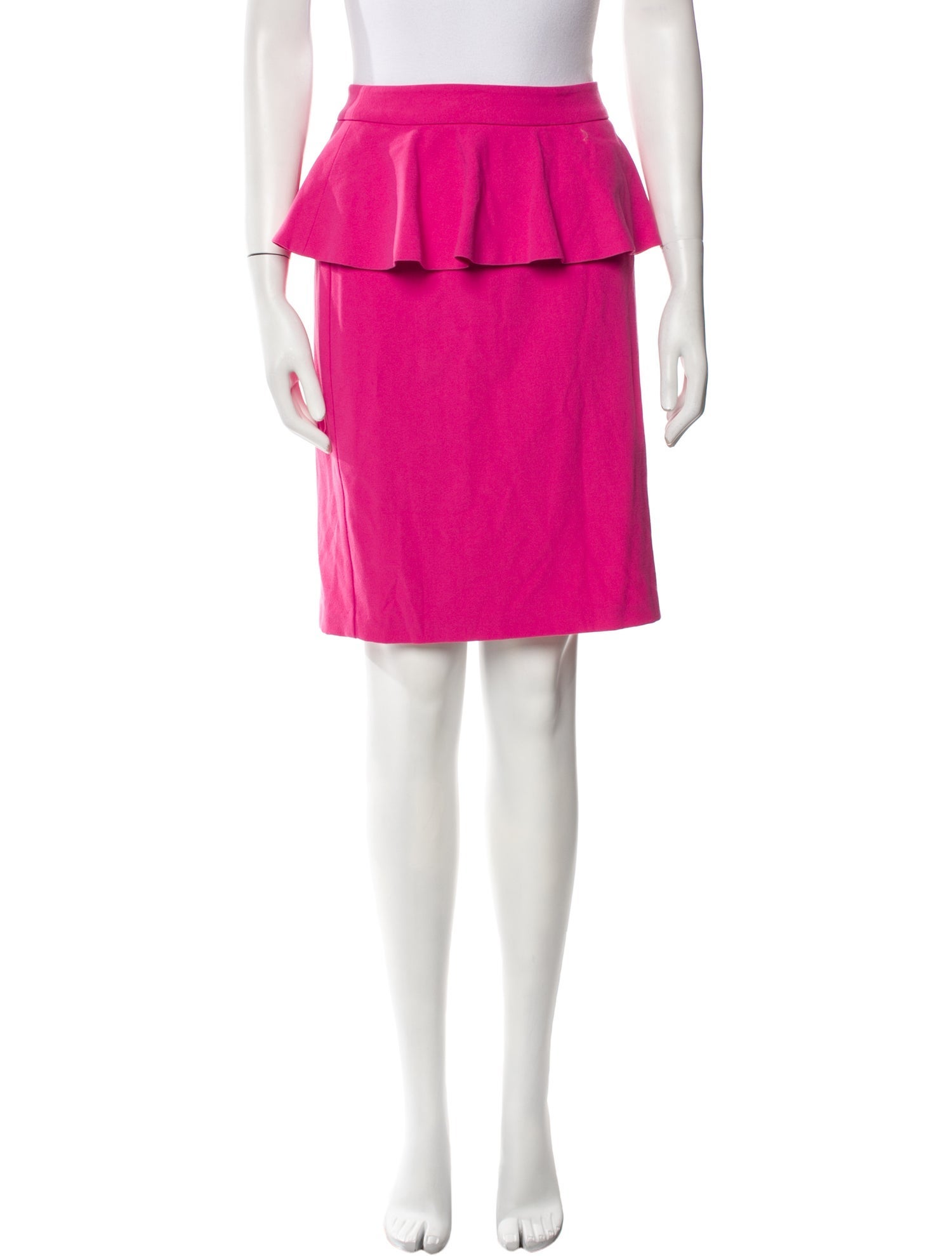 Alice + Olivia Ruffle Embellishment Knee-Length Skirt