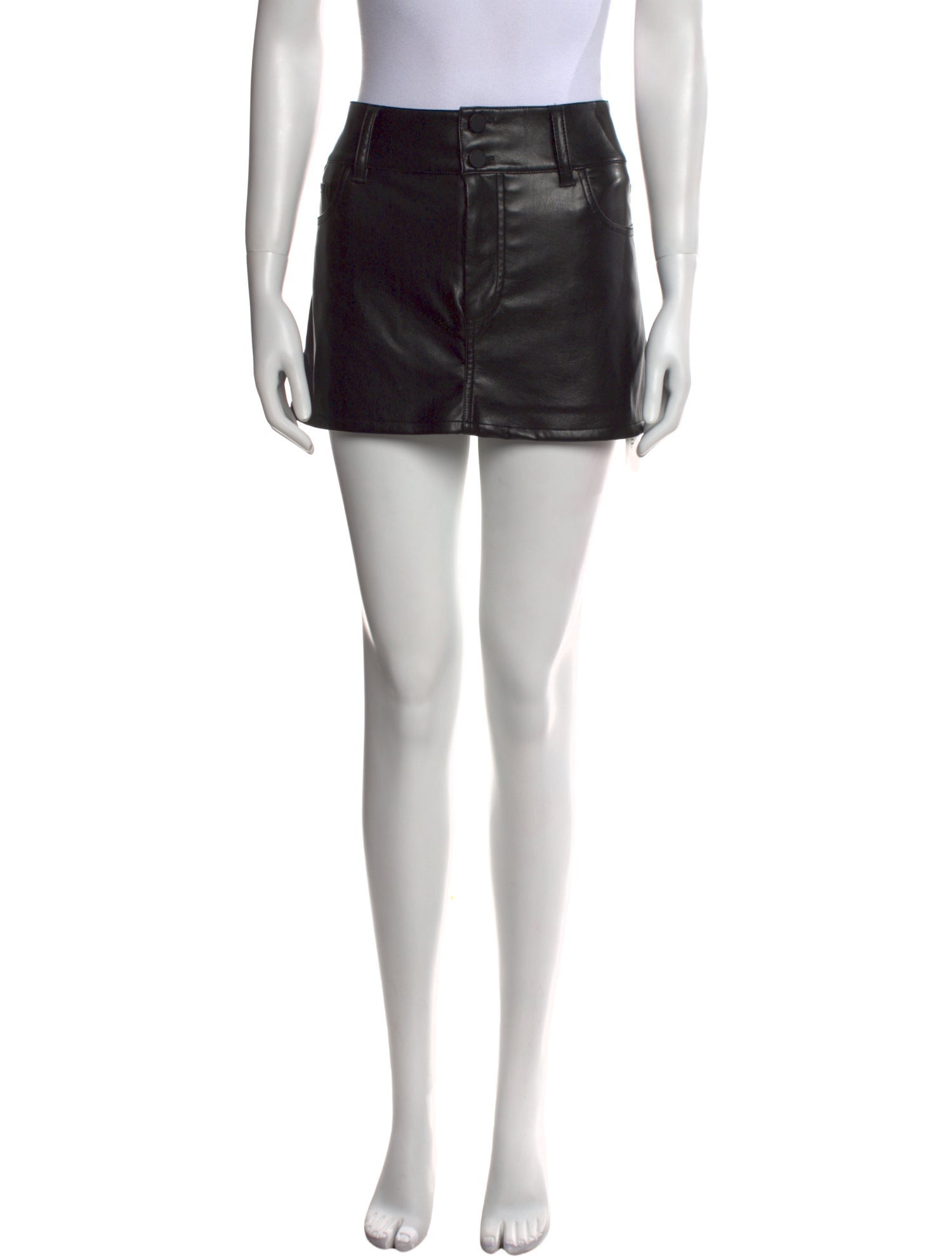 Alice + Olivia Faux Leather Mini Skirt