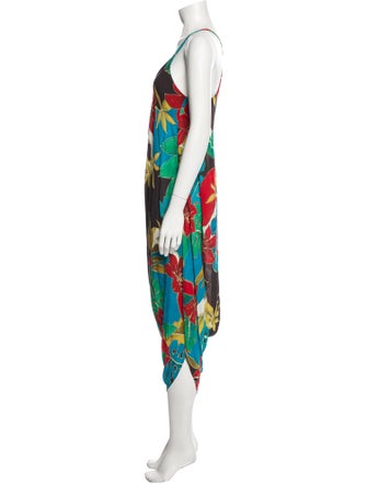 Alice + Olivia Printed V-Neck Jumpsuit