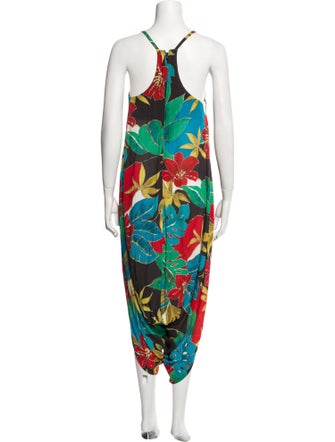 Alice + Olivia Printed V-Neck Jumpsuit