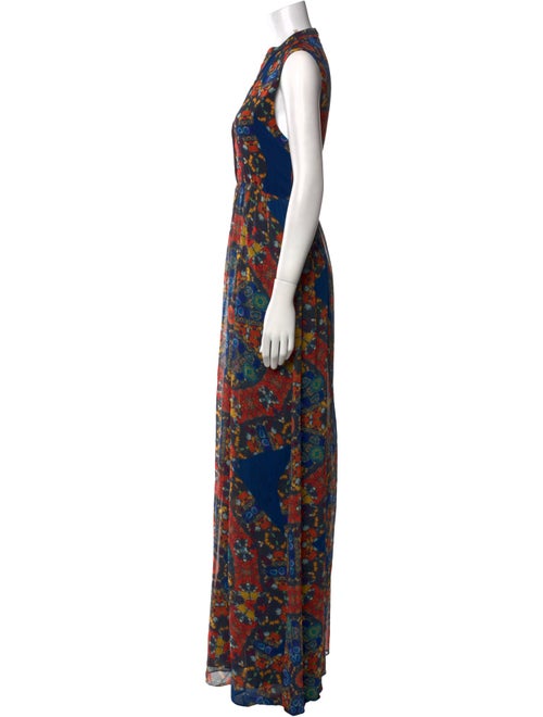 Alice + Olivia Floral Print Long Dress