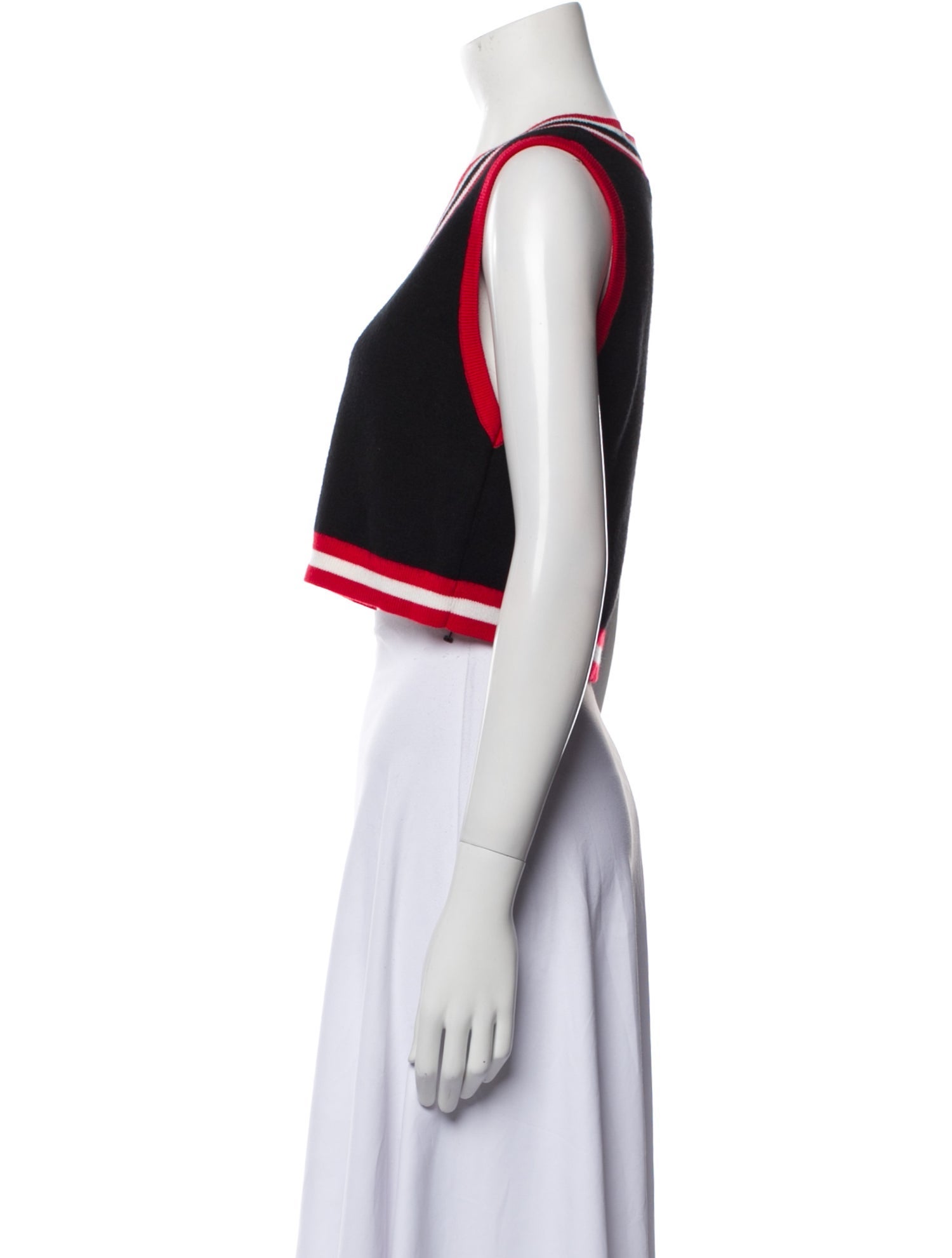 Alice + Olivia Wool Striped Crop Top