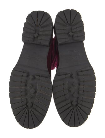 Alice + Olivia Velvet Combat Boots