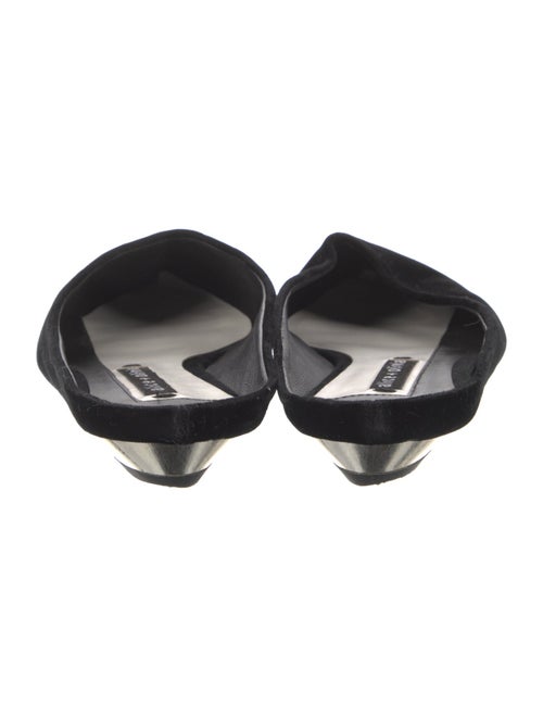 Alice + Olivia Velvet Mules