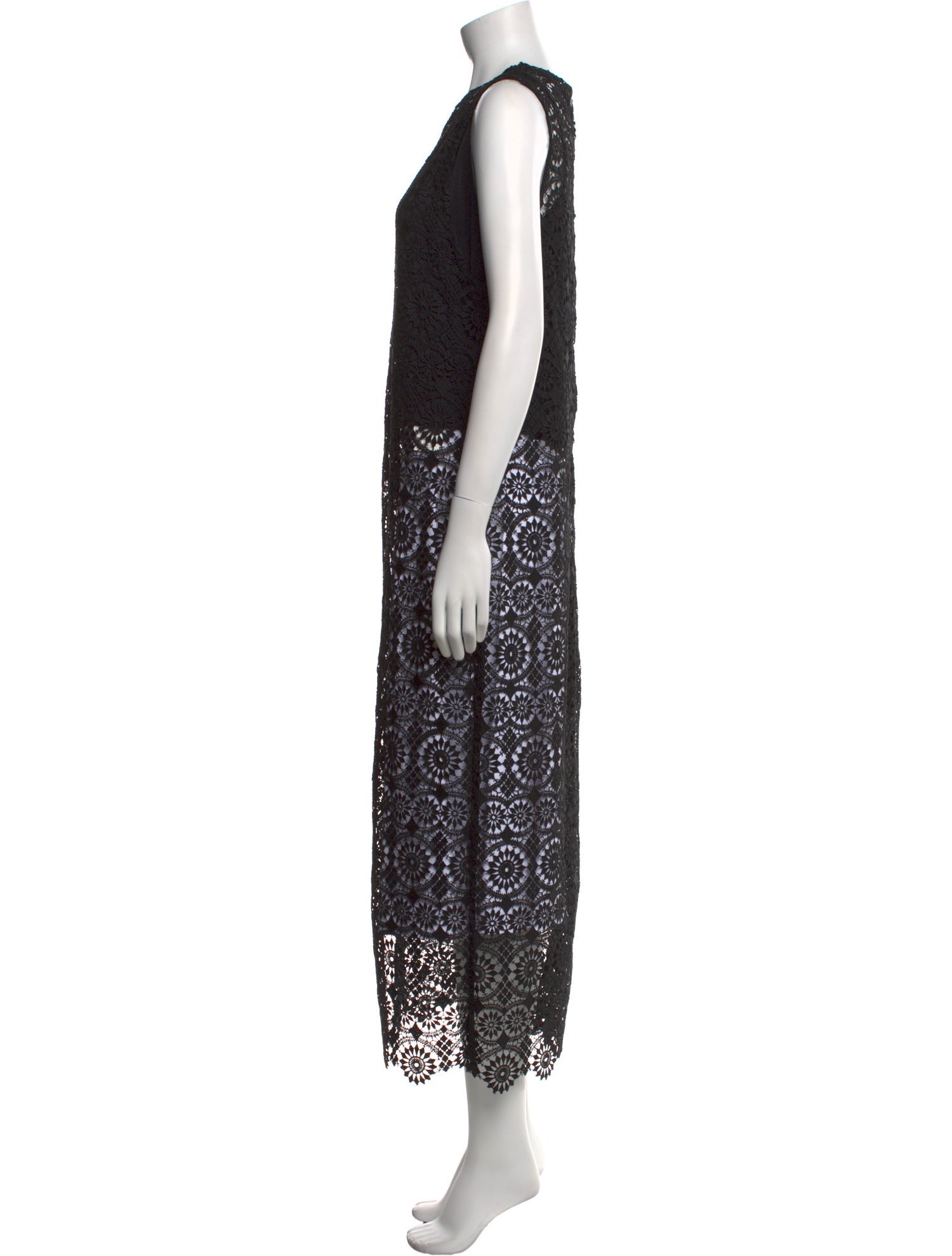 Alice + Olivia Lace Pattern Crew Neck Tunic