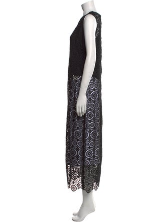 Alice + Olivia Lace Pattern Crew Neck Tunic