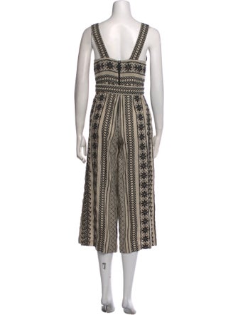 Alice + Olivia Printed Square Neckline Jumpsuit