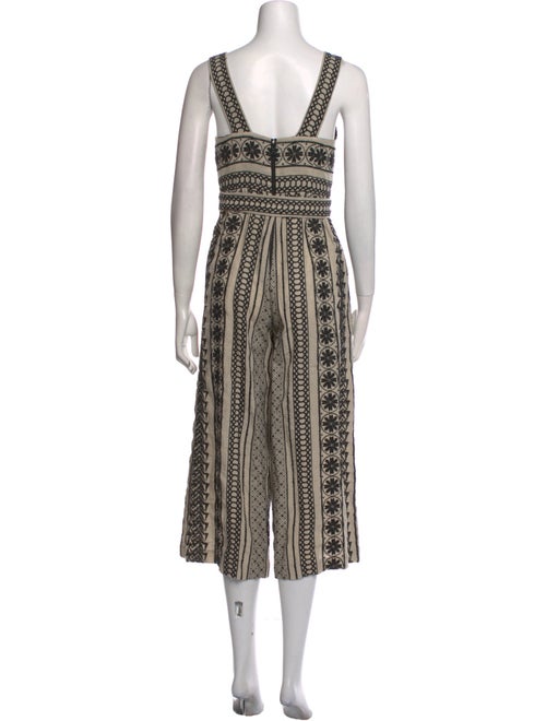 Alice + Olivia Printed Square Neckline Jumpsuit