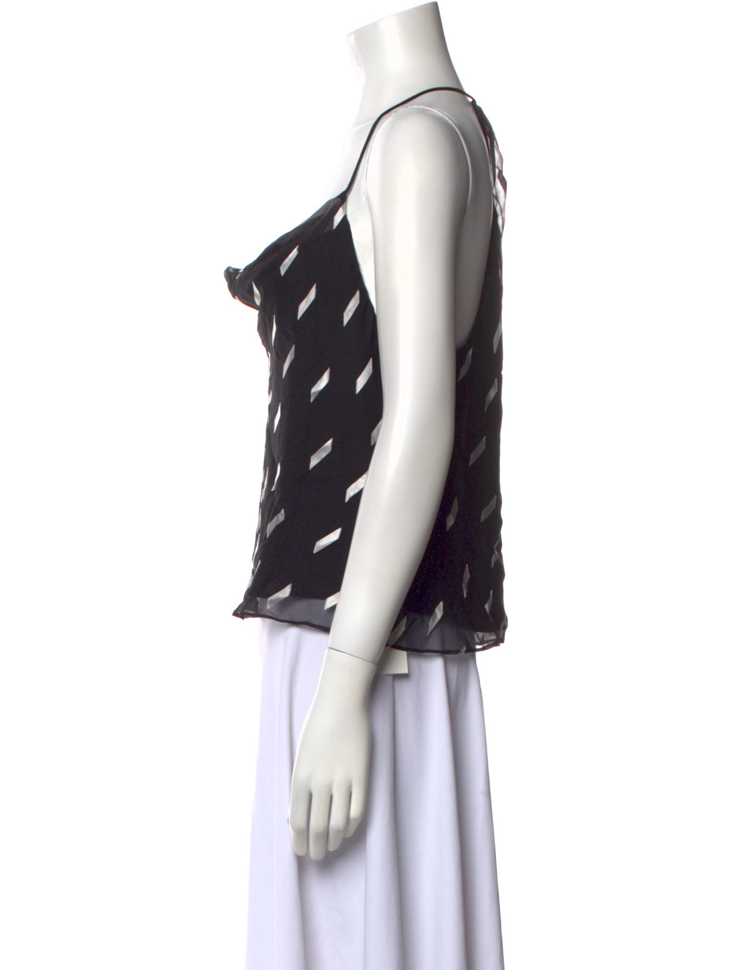 Alice + Olivia Silk Printed Crop Top