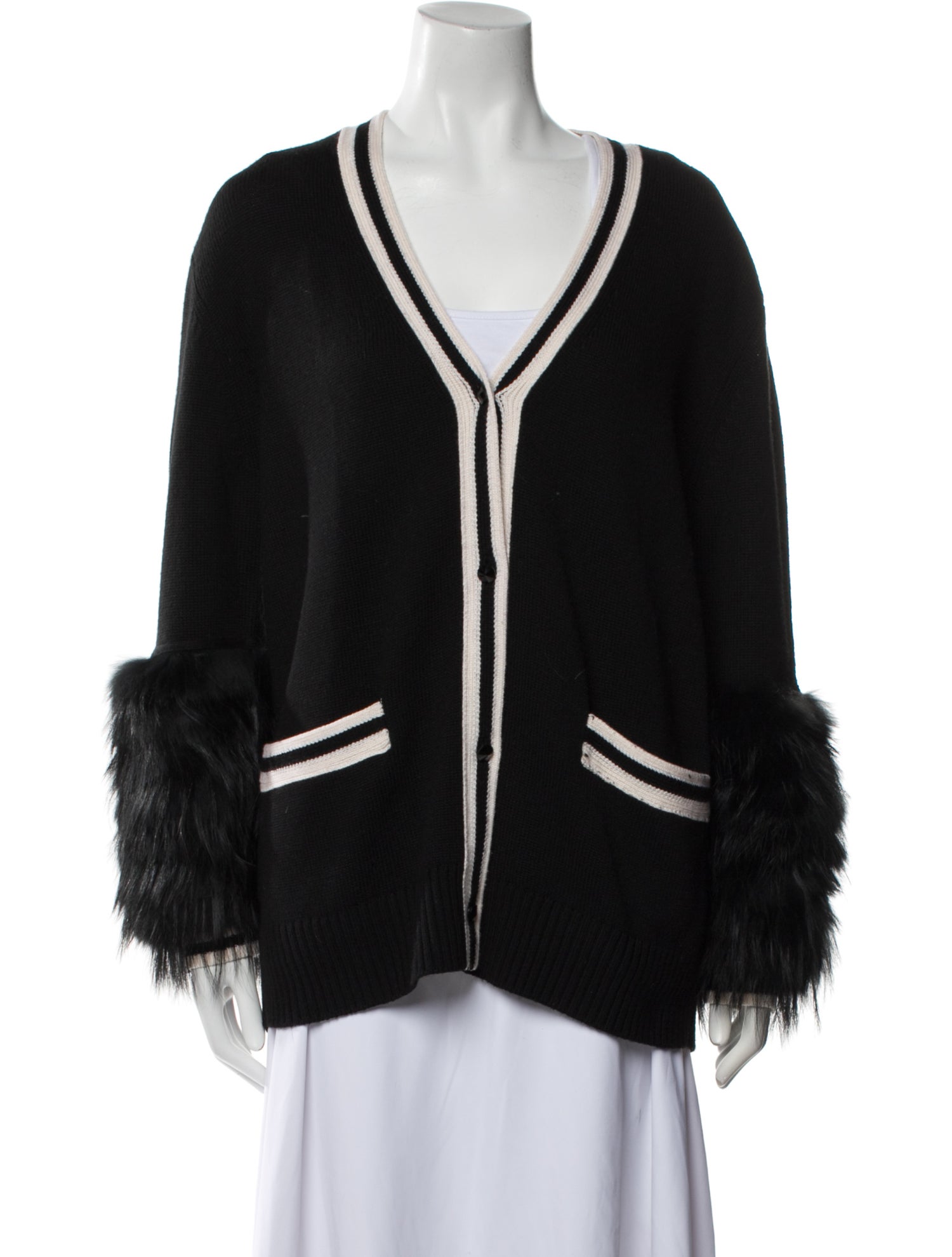 Alice + Olivia Wool Fur Jacket
