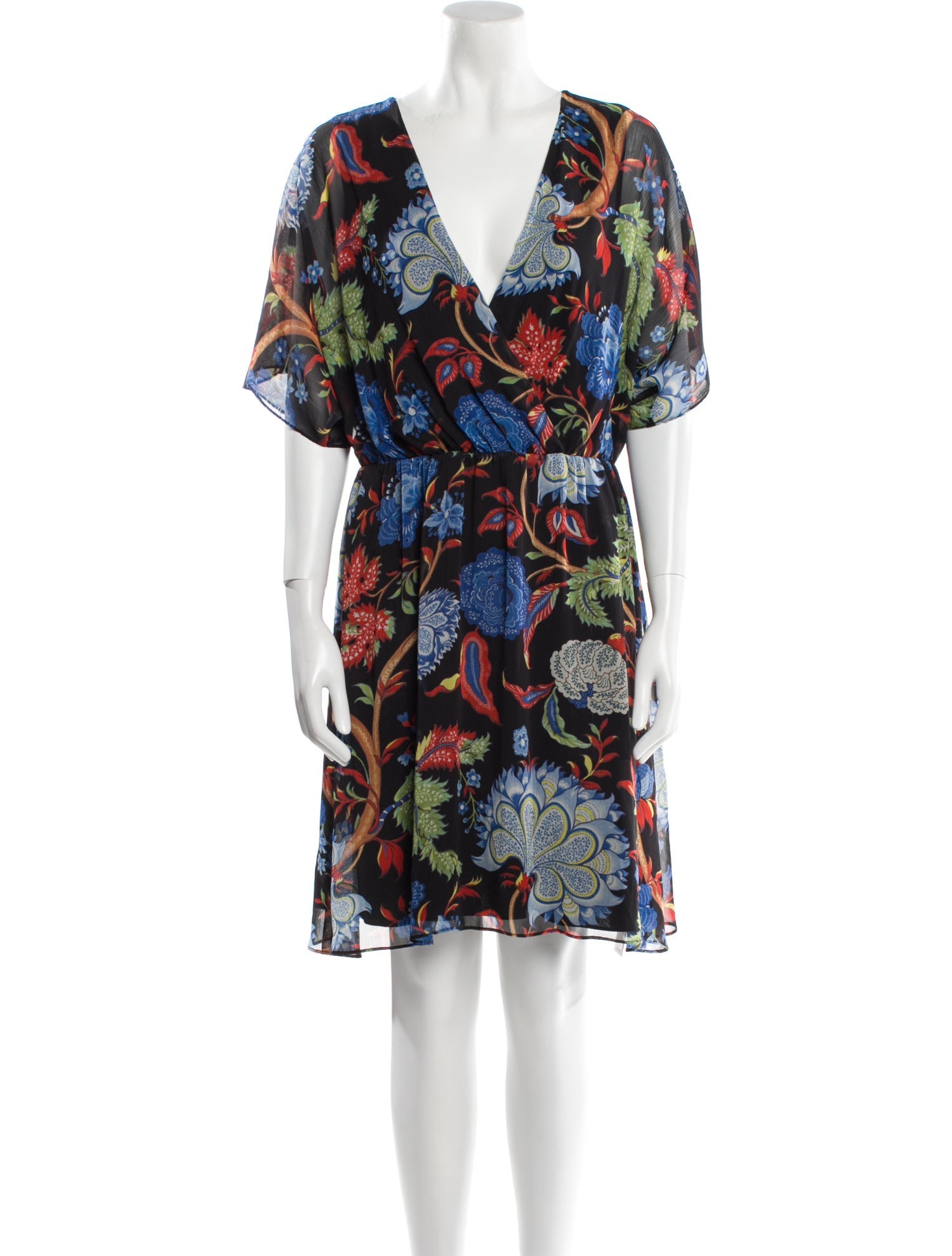 Alice + Olivia Floral Print Knee-Length Dress