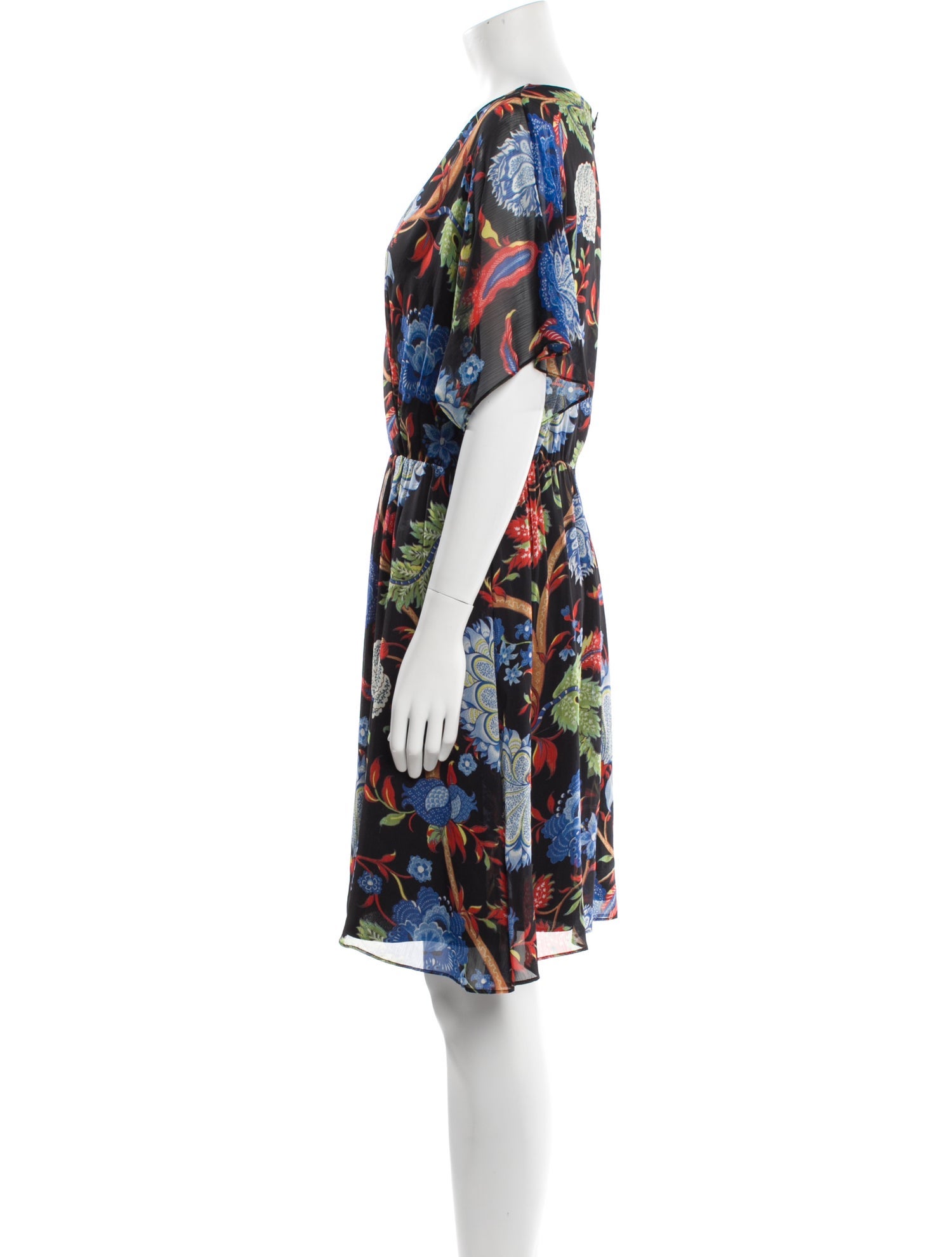 Alice + Olivia Floral Print Knee-Length Dress