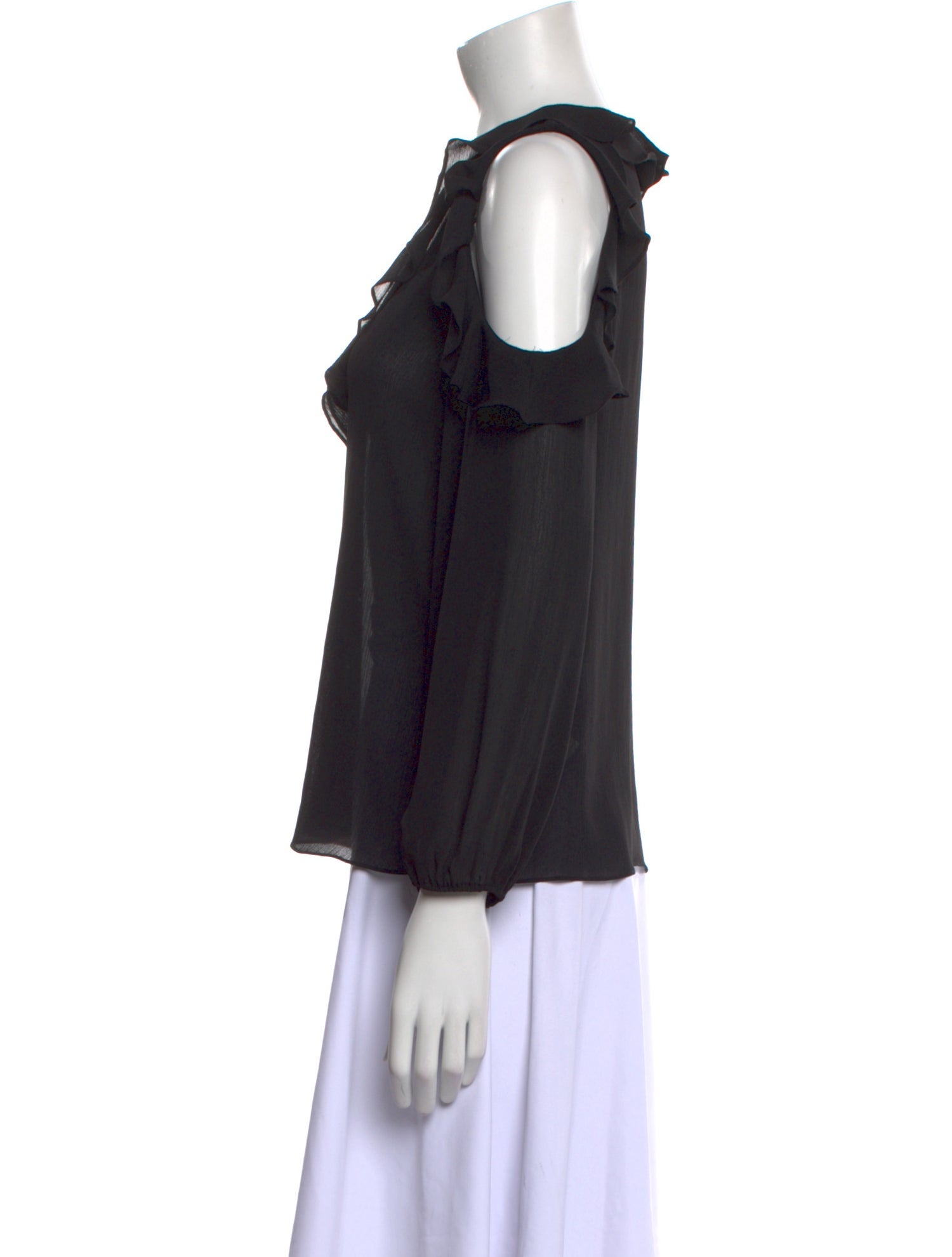 Alice + Olivia V-Neck Three-Quarter Sleeve Blouse