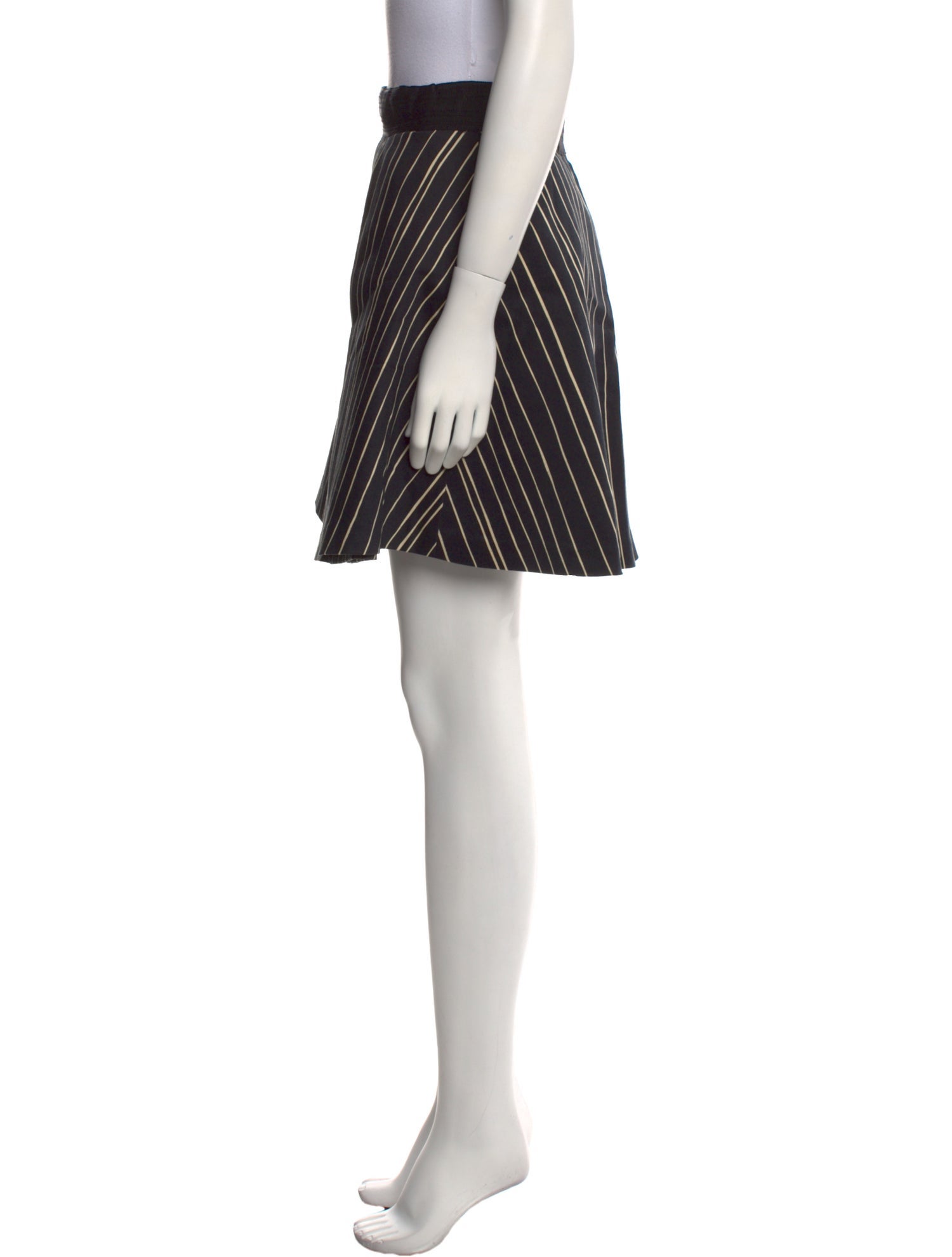 Alice + Olivia Striped Mini Skirt