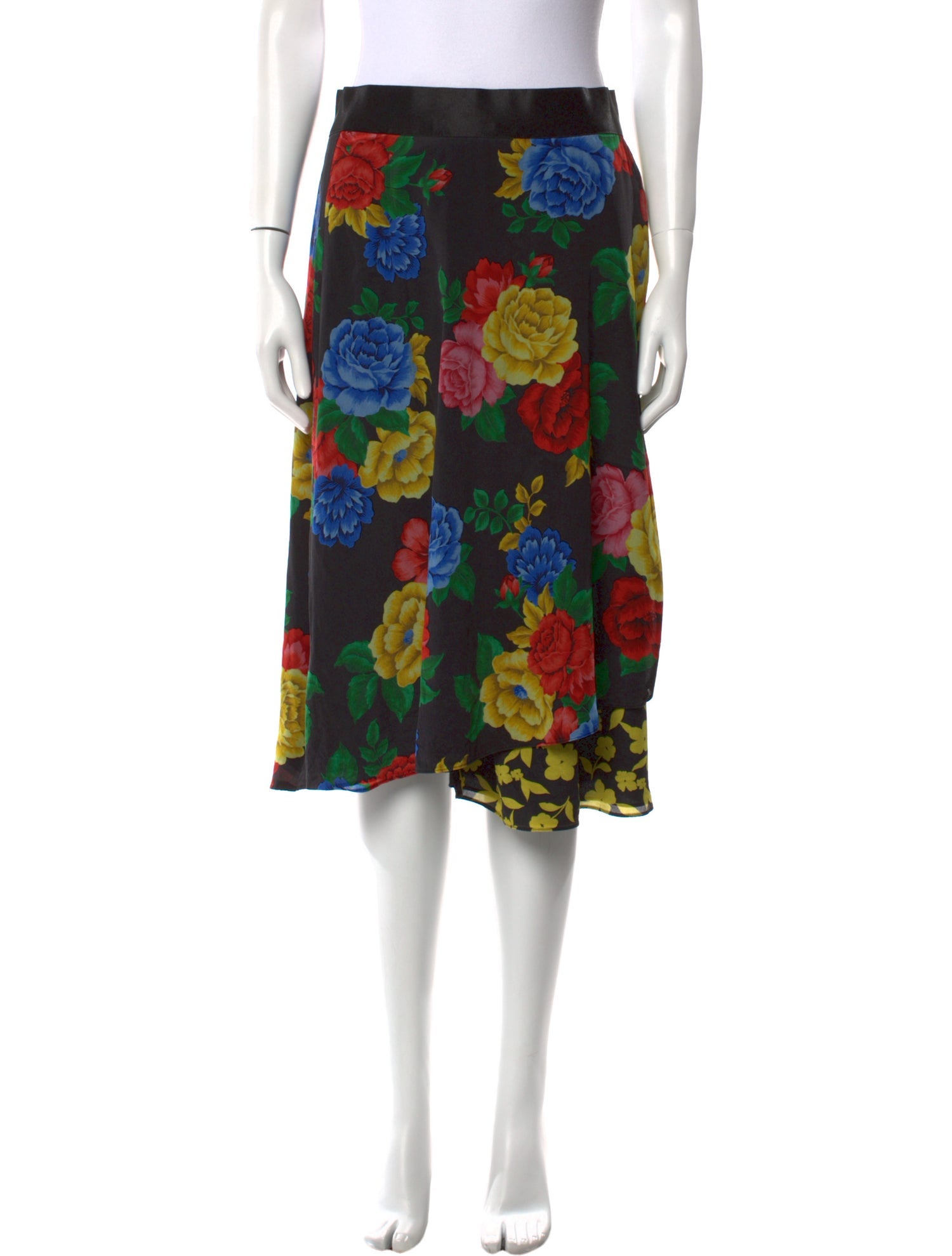 Alice + Olivia Silk Knee-Length Skirt
