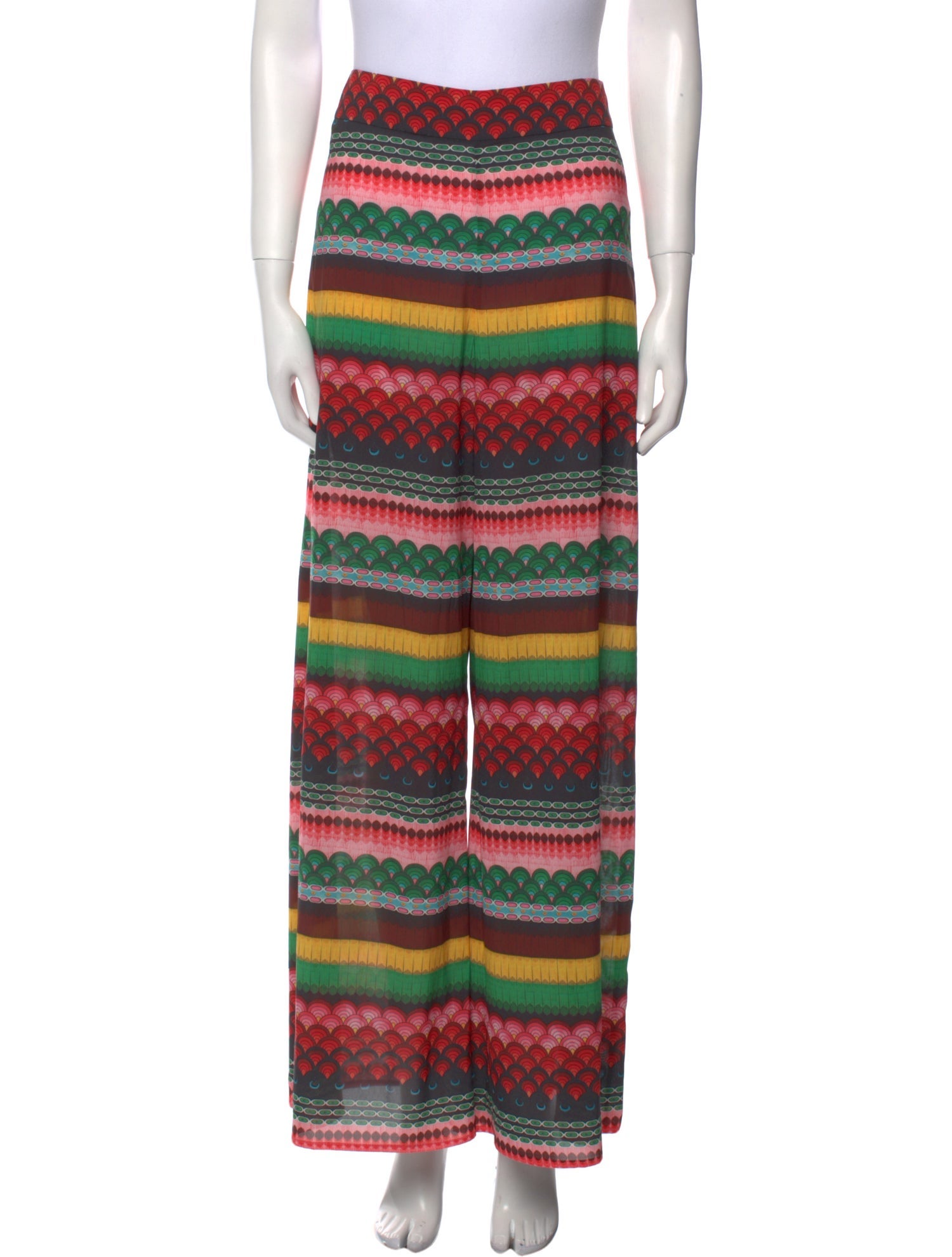 Alice + Olivia Printed Wide Leg Pants