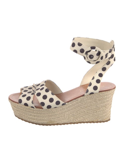 Alice + Olivia Canvas Polka Dot Print Espadrilles