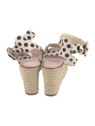 Alice + Olivia Canvas Polka Dot Print Espadrilles