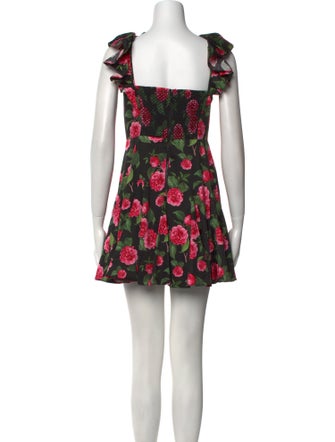 Alice + Olivia Floral Print Mini Dress
