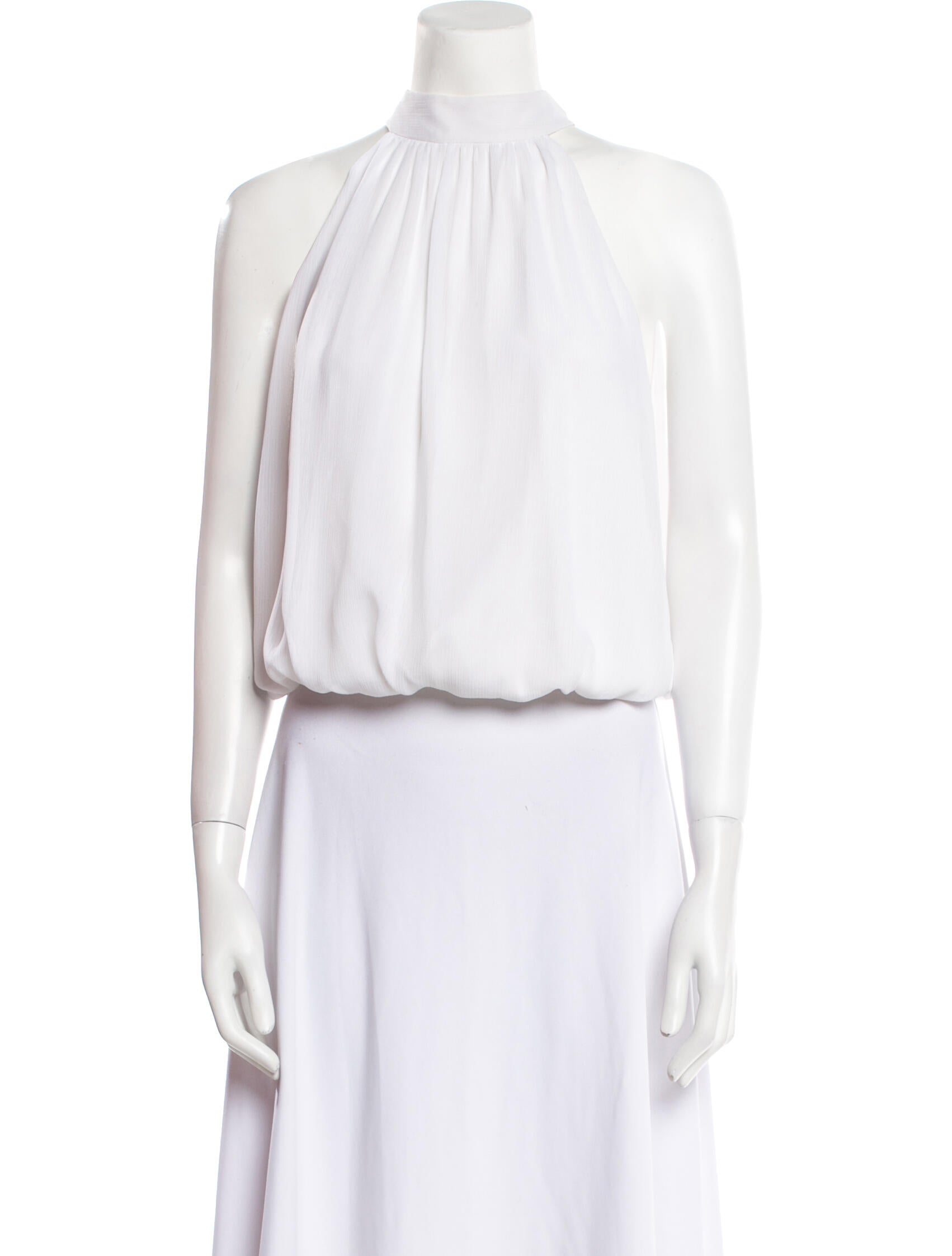 Alice + Olivia Halterneck Sleeveless Crop Top