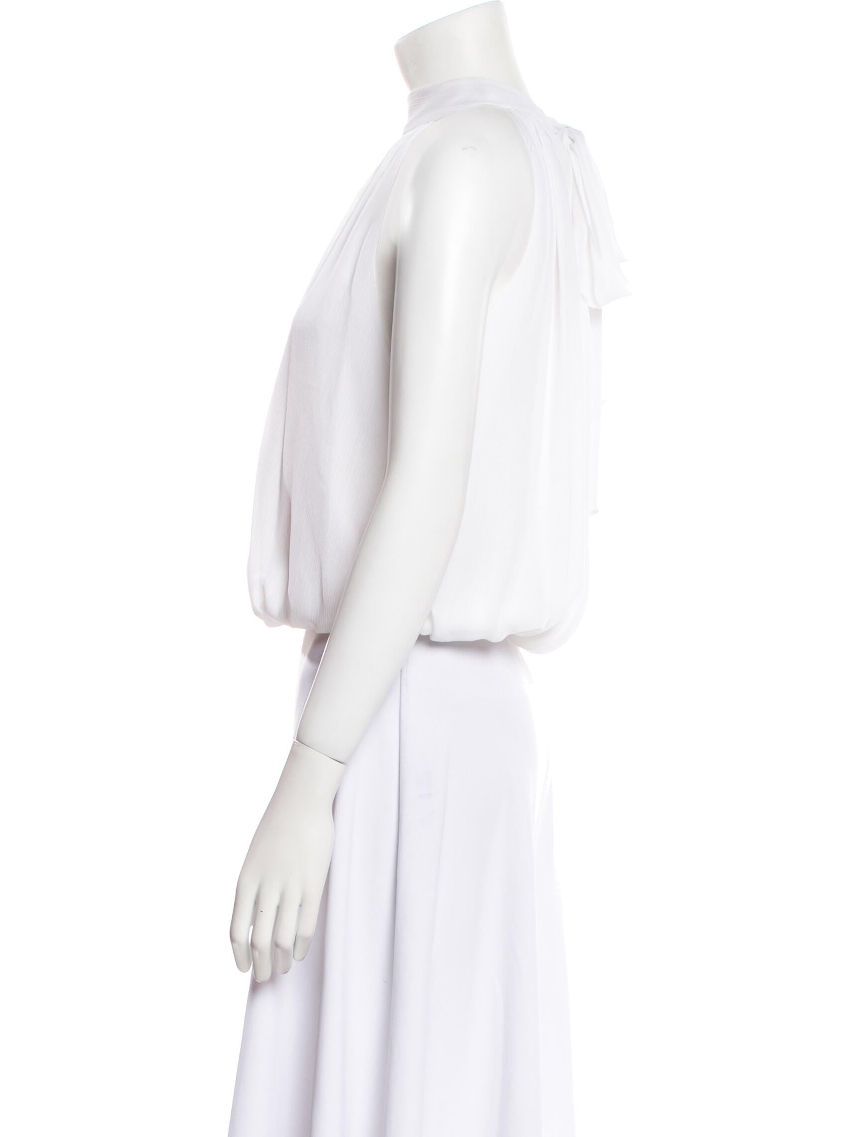 Alice + Olivia Halterneck Sleeveless Crop Top