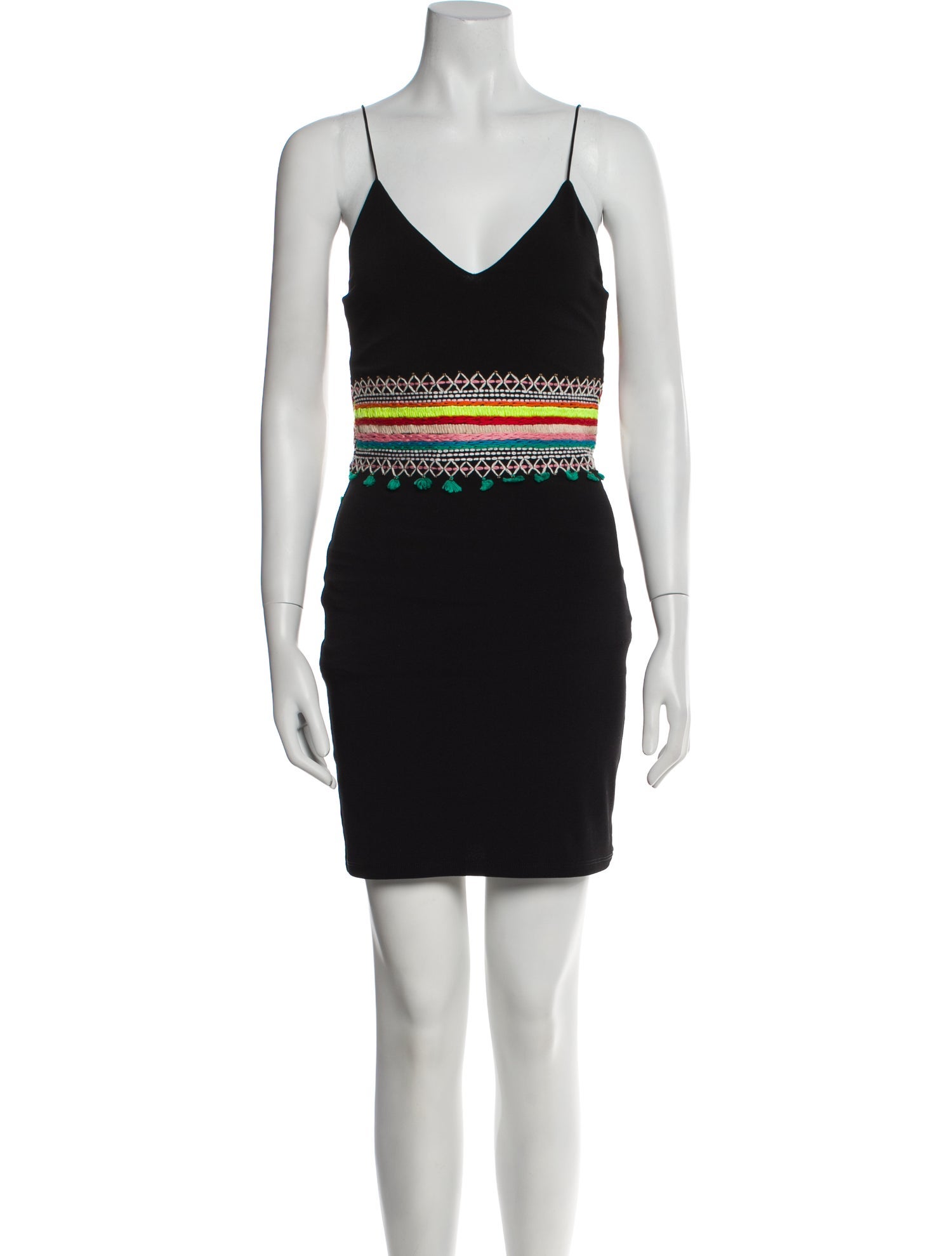 Alice + Olivia V-Neck Mini Dress